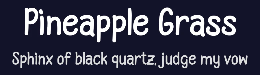 Pineapple Grass by Nico Muslib — Decorative Font — thumbnail 2
