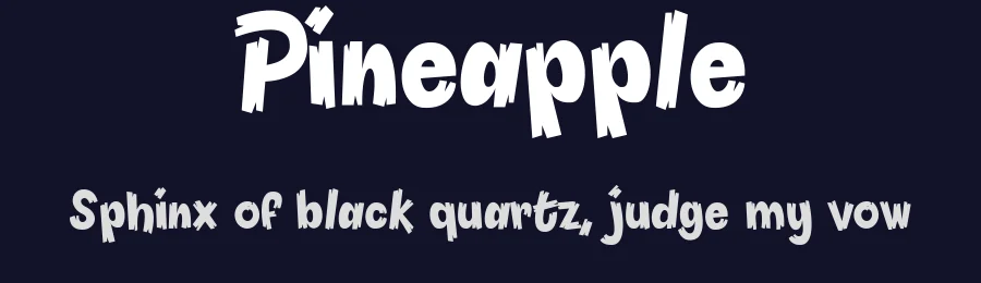 Pineapple by Måns Grebäck — Decorative Font — thumbnail 2