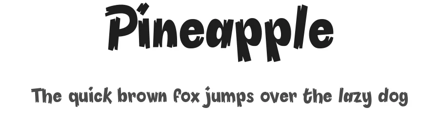 Pineapple by Måns Grebäck — Decorative Font