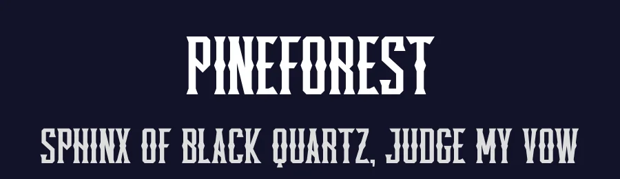 Pineforest by Almarkhatype — Decorative Font — thumbnail 2