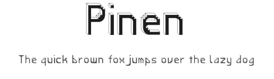 Pinen by Jose Rimba — Decorative Font