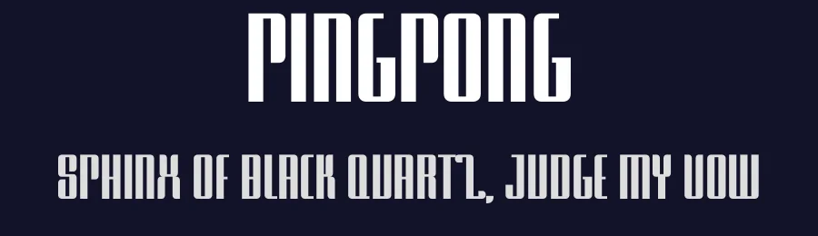 PingPong by Cody Critt — Sans Serif Font — thumbnail 2