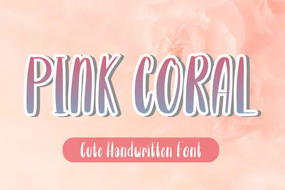 Pink Coral Font by AquariiD — Script Handwritten Font