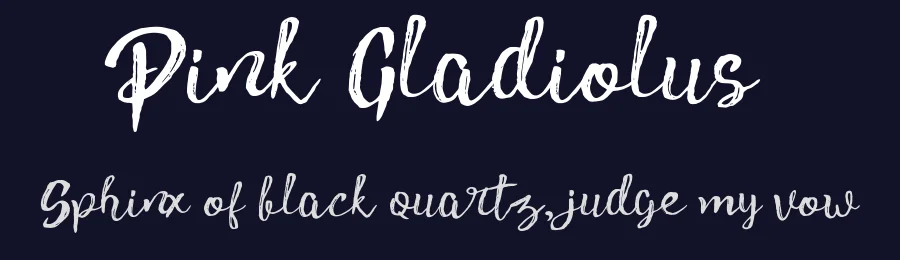 Pink Gladiolus by madeDeduk — Script Handwritten Font — thumbnail 2