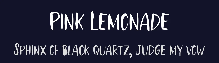 Pink Lemonade by Waverley Wallace — Decorative Font — thumbnail 2