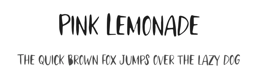 Pink Lemonade by Waverley Wallace — Decorative Font