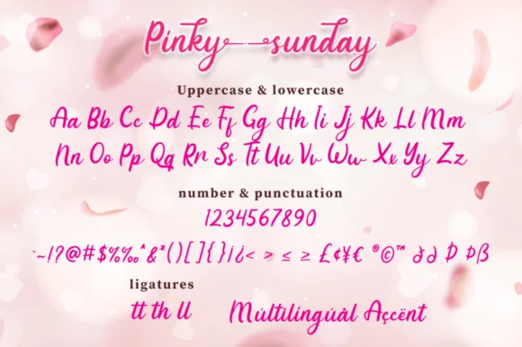 Pinky Sunday Font by attypestudio — Script Handwritten Font — thumbnail 7