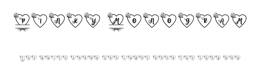 Pinky Monogram by Attype Studio β Decorative Font