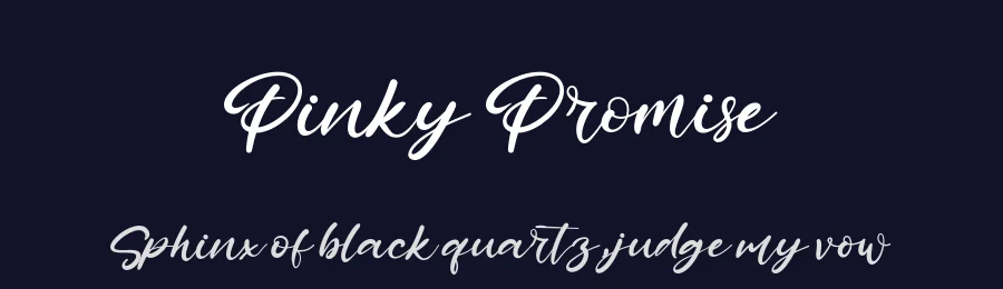 Pinky Promise by Kong Font — Script Handwritten Font — thumbnail 2