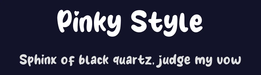 Pinky Style by Khurasan — Decorative Font — thumbnail 2