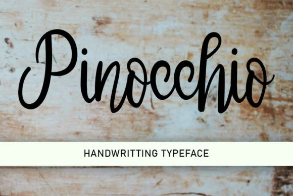 Pinocchio Font by shiddiq.art — Script Handwritten Font