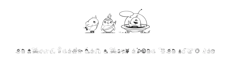 Piou by Maelle.K | Thomas Boucherie — Dingbats Font
