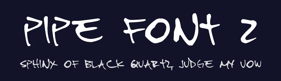 Pipe Font 2 by Felipe AF — Script Handwritten Font — thumbnail 2
