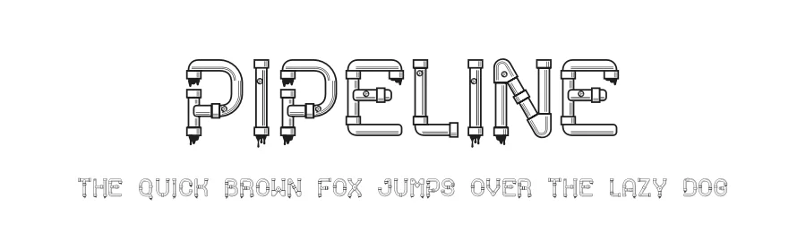 Pipeline by ThorType — Decorative Font