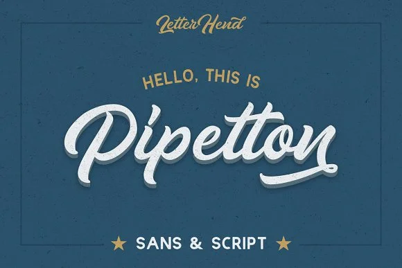 Pipetton Font by letterhend — Script Handwritten Font
