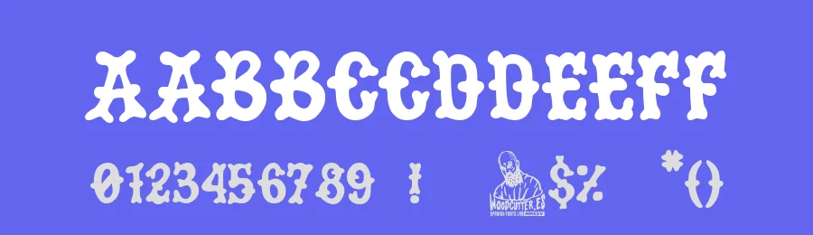 Pirate Biker by Woodcutter — Decorative Font — thumbnail 3