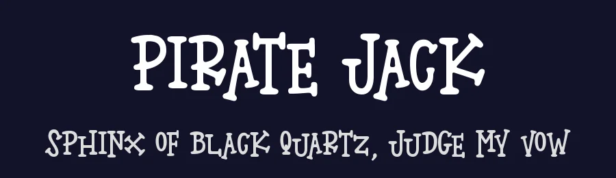 Pirate Jack by Tigadestd — Decorative Font — thumbnail 2