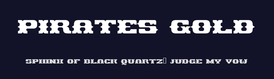 Pirates Gold by No Images Fonts — Decorative Font — thumbnail 2