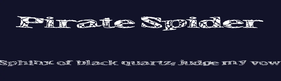 Pirate Spider by Xerographer Fonts — Decorative Font — thumbnail 2