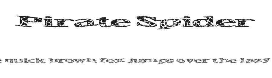 Pirate Spider by Xerographer Fonts — Decorative Font