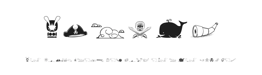 Pirats by Maelle.K | Thomas Boucherie — Dingbats Font