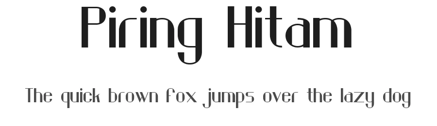 Piring Hitam by Cenz Qobbal β Decorative Font