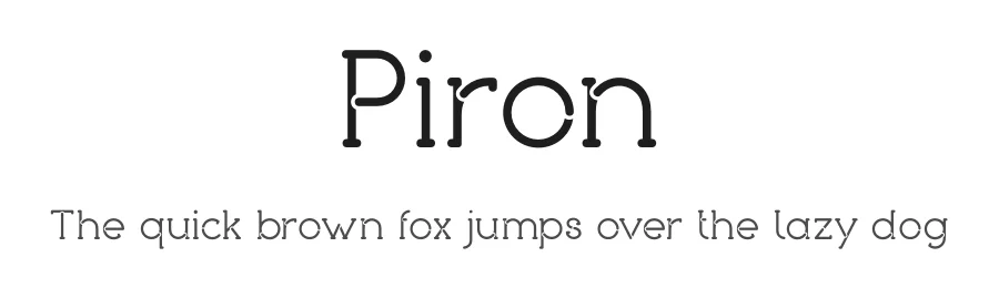 Piron by Typedepot β Sans Serif Font