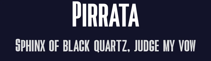 Pirrata by 4RM Font — Sans Serif Font — thumbnail 2
