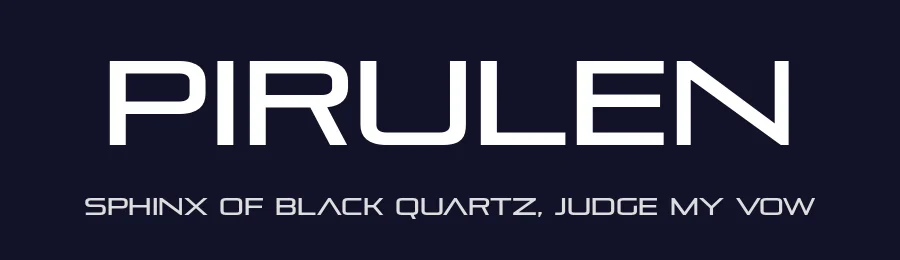 Pirulen by Typodermic Fonts — Display Font — thumbnail 2