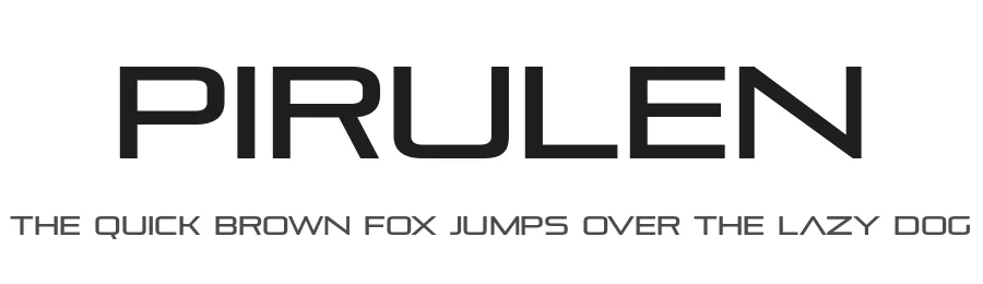 Pirulen by Typodermic Fonts — Display Font