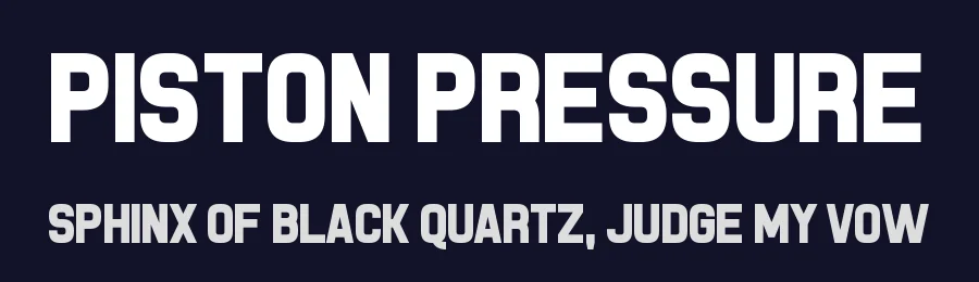 Piston Pressure by Chequered Ink — Sans Serif Font — thumbnail 2