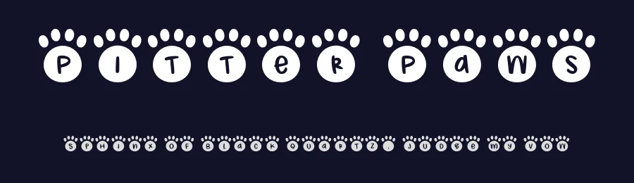 Pitter Paws by Brittney Murphy Design — Decorative Font — thumbnail 2