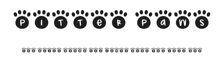 Pitter Paws by Brittney Murphy Design — Decorative Font