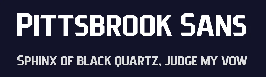 Pittsbrook Sans by Twicolabs Fontdation — Decorative Font — thumbnail 2