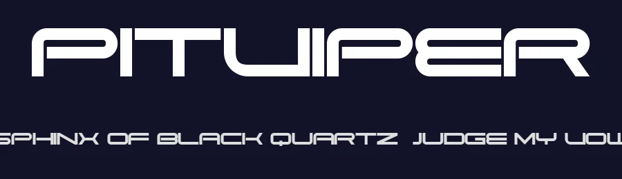Pitviper by Vladimir Nikolic — Display Font — thumbnail 2