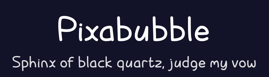 Pixabubble by Chequered Ink — Decorative Font — thumbnail 2