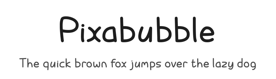 Pixabubble by Chequered Ink — Decorative Font
