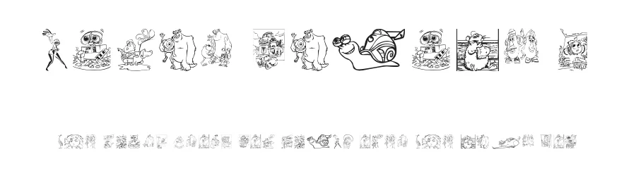 Pixar family 2 by Ding Bang — Dingbats Font