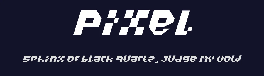 Pixel by WAP Type — Display Font — thumbnail 2