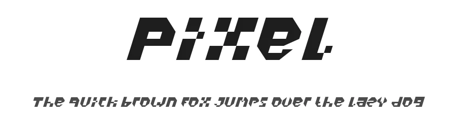 Pixel by WAP Type — Display Font