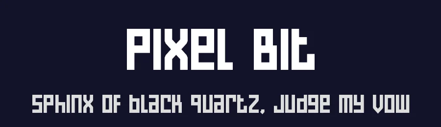 Pixel Bit by PutraCetol Studio — Display Font — thumbnail 2