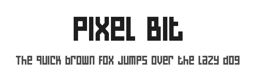 Pixel Bit by PutraCetol Studio — Display Font