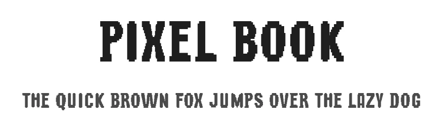Pixel Book by Galdino Otten Fonts — Display Font