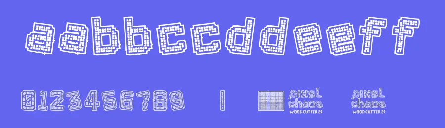 Pixel Chaos by Woodcutter — Display Font — thumbnail 3