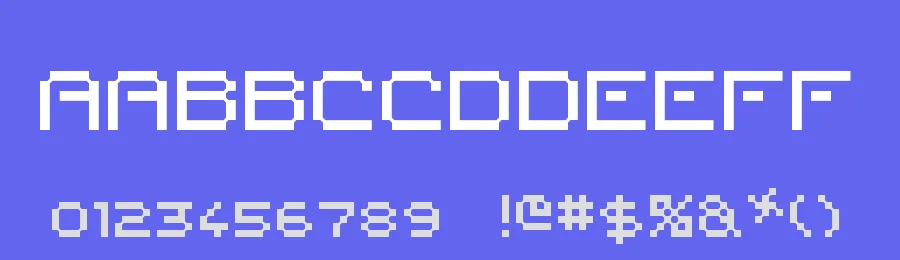 Pixel Countdown by Pixel Sagas — Display Font — thumbnail 3