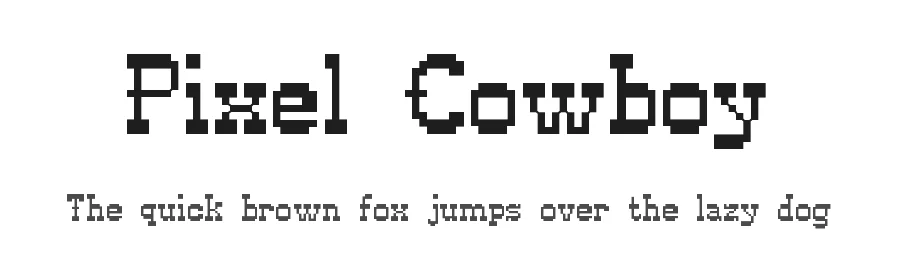 Pixel Cowboy by Pixel Sagas — Decorative Font