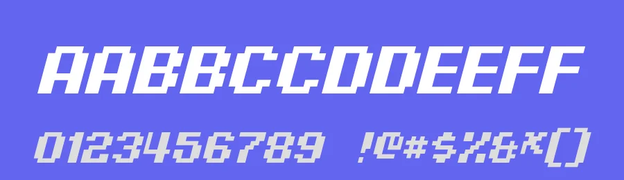 Pixel Digivolve by Pixel Sagas — Display Font — thumbnail 3