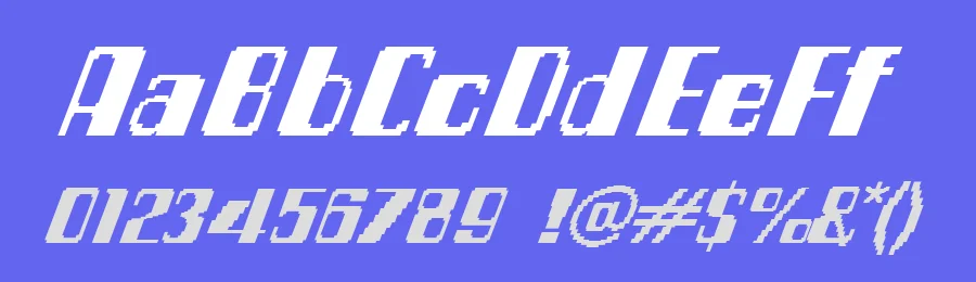 Pixel Draft by Galdino Otten Fonts — Display Font — thumbnail 3