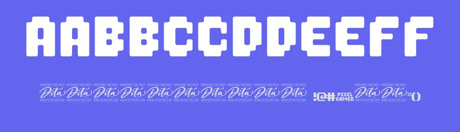 Pixel Gamer by Ditatype — Display Font — thumbnail 3
