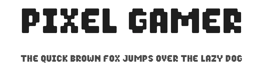 Pixel Gamer by Ditatype — Display Font